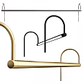 Multifunctional Table Lamp Towel Rack Wall Lamp Minimalist Table Lamp 3d model