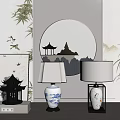 New Chinese Style Table Lamp 3d model
