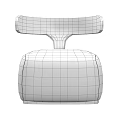 Modern Leisure Chair with Gray Upholstered Seat and Wooden Armrests Design