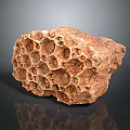 Honey Bee Hive Structure With Natural Hexagonal Cells And Intricate Patterns Close Up 3d model
