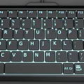 Sleek Backlit Computer Keyboard And Ergonomic Wired Mouse With Illuminated Keys