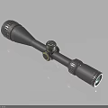 High Performance Electronic Rifle Scope With Adjustable Knobs And Optical Lens System Design 3d model