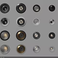 Various Design Downlights And Spotlights With Black White Gold Color Options For Indoor Lighting