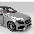 Silver Sedan Car With Red Seats Black Wheels And Sporty Exterior Look