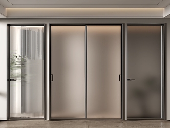 Glass door 3d model