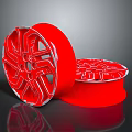 Commercial Equipment Red Wheels with Sturdy Hub Design for Industrial Applications