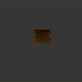 Simple Wooden Dining Table With Drawer Storage In Modern Home Interior Design