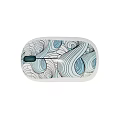 Modern Computer Mouse With 3D Design Patterned Surface In Light Blue And White Ergonomic Shape 3d model