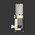 Industrial Electronic Vacuum Cleaner With Transparent Dust Container Top Filter And Wheeled Base
