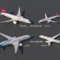 Aircraft Hebei Airlines Auspicious Airlines 3d model