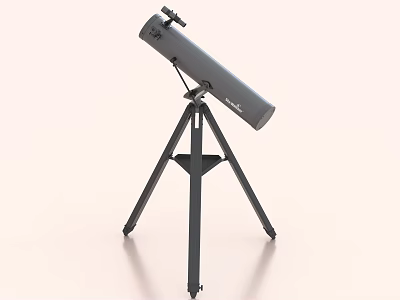 High Performance Industrial Telescope Equipment With Stable Tripod Stand And Optical Design 3d model
