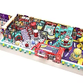 Colorful Indoor Kids Playground With Slides Ball Pit And Climbing Structures