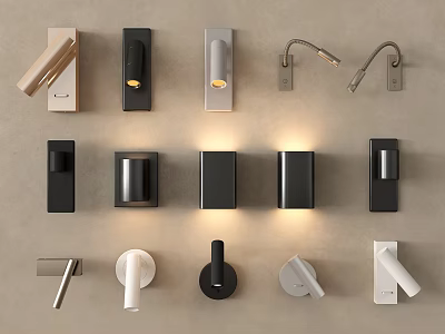 Modern wall lamp reading lamp bedside wall lamp small wall lamp metal wall lamp atmosphere lamp 3d model