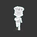 3D Man With Curly Hair Wearing Yellow Shirt White Sleeves Pink Shorts White Shoes Running
