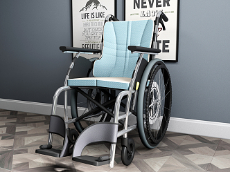 Modern Wheelchair 3d model