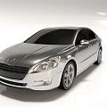 Silver Sedan With Sleek Modern Design Smooth Body Shiny Finish And Alloy Wheels