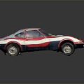 sports car Racing Old sports car Old Racing 3d model