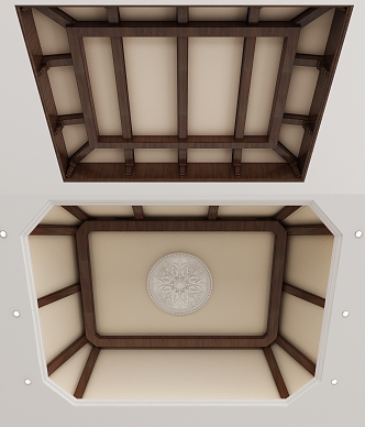 American ceiling 3d model