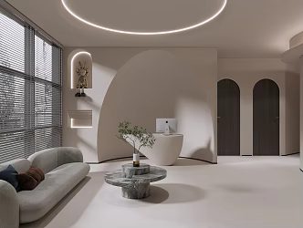 Quiet Front Desk 3d model
