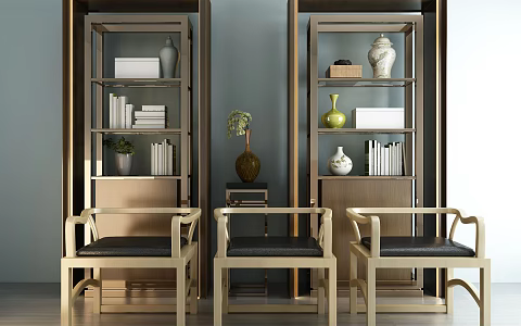 New Chinese-style armchair 3d model