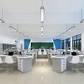 Modern Laboratory Classroom 3d model