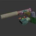 Detailed View Of Silver Handgun With Magazine And Bullets On Dark Surface