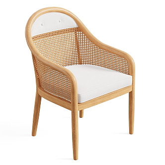 New Chinese style single chair 3d model