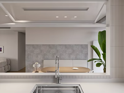 Modern Guest Restaurant 3d model