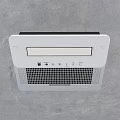 White Kitchen Ceiling Mounted Appliance With Grille Design And Control Panel 3d model