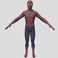 Detailed Spider Man 3D Model With Red And Blue Costume And Full Body Pose