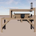 Brick Slicing Machine Extrusion Production Line 3d model