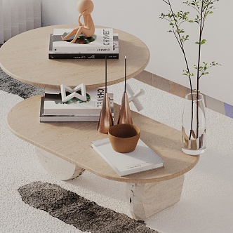 Modern coffee table 3d model