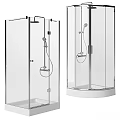 Modern Shower Enclosure Collection With Transparent Glass And Various Designs