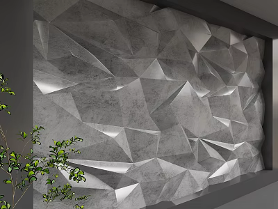 Modern background wall 3d model