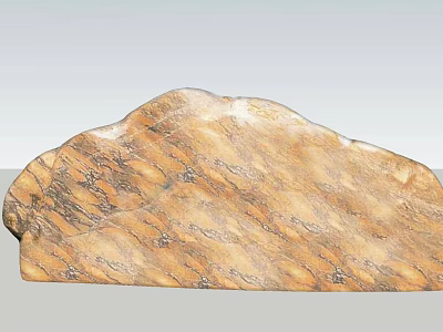 Garden Landscape Natural Decorative Rock With Brown Textured Surface Design 3d model