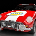 MGB GT MG sports car Racing Vintage Car 3d model