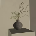 Quiet Pendulum Combination Ceramic Utensils Vase Flower Art 3d model
