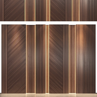 Modern Wall Panel Wall Trim Panel 3d model