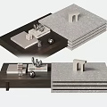 Modern coffee table 3d model