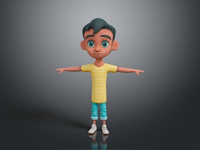 Children Baby Cartoon Children Boy Little Boy Cartoon Boy 3d model