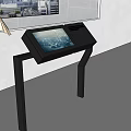 Modern All-in-One Simple Technology All-in-One Touch Screen Display 3d model