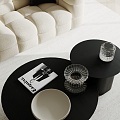 Modern coffee table ornaments combination 3d model