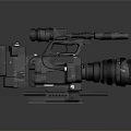 Professional Electronic Video Camera With Advanced Digital Recording And High Definition Lens