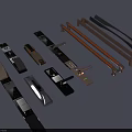 Modern Door Handles With Various Metal Designs And Different Surface Finishes