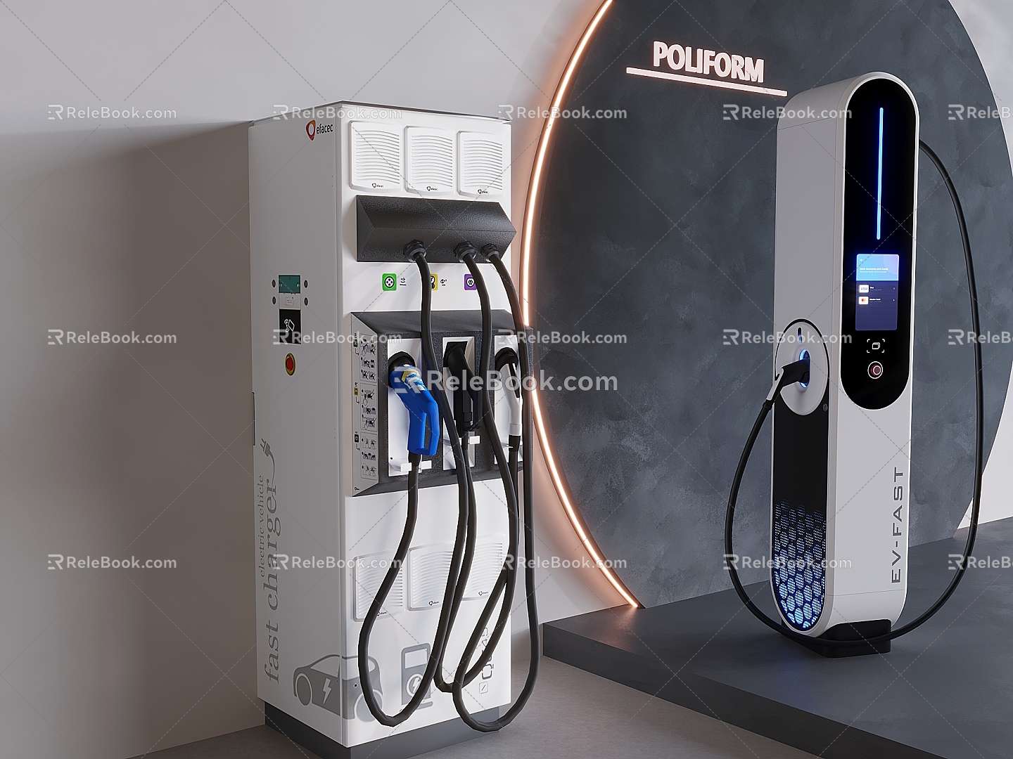 New energy self-service charging pile charging station public equipment model