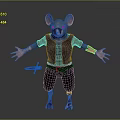 Mouse Wizard Mouse Warlock Cartoon Mouse Animation Mouse Animation Mouse Cartoon Character Cartoon Animal 3d model