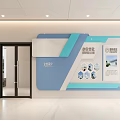 Modern Front Desk Reception Area With Pendant Lights And Indoor Green Plant Design