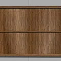 Natural Bamboo Fence With Closely Spaced Vertical Slats For Modern Garden Design