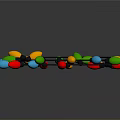 Colorful Christmas Light Strings With Assorted Colored Bulbs For Festive Home Decoration