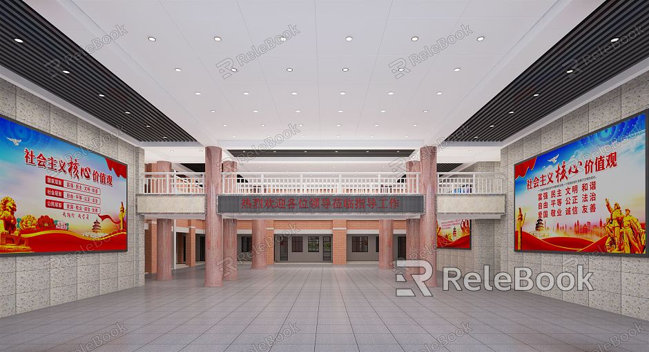 modern hall hall aisle model